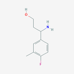 3-Amino-3-(4-fluoro-3-methylphenyl)propan-1-ol