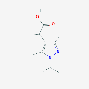 2-(1-Isopropyl-3,5-dimethyl-1h-pyrazol-4-yl)propanoic acid