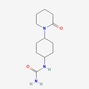 [4-(2-Oxopiperidin-1-yl)cyclohexyl]urea