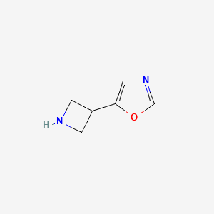 molecular formula C6H8N2O B13590184 5-(Azetidin-3-yl)oxazole 