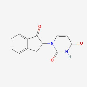 1-(1-oxo-2,3-dihydro-1H-inden-2-yl)-1,2,3,4-tetrahydropyrimidine-2,4-dione