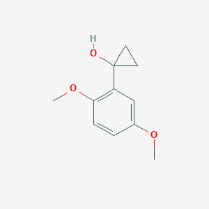 molecular formula C11H14O3 B13590210 1-(2,5-Dimethoxyphenyl)cyclopropan-1-ol 