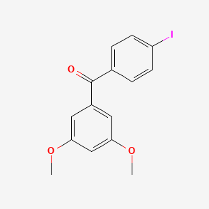 molecular formula C15H13IO3 B1359022 3,5-Dimethoxy-4'-iodobenzophenone CAS No. 951892-20-9
