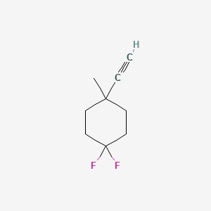 molecular formula C9H12F2 B13590231 1-Ethynyl-4,4-difluoro-1-methylcyclohexane 