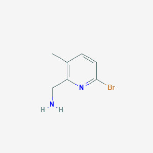 molecular formula C7H9BrN2 B13590238 6-Bromo-3-methyl-2-pyridinemethanamine 