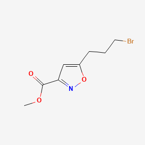 Methyl 5-(3-bromopropyl)-1,2-oxazole-3-carboxylate