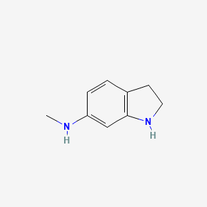 molecular formula C9H12N2 B13590261 N-Methylindolin-6-amine 