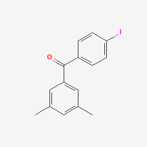 molecular formula C15H13IO B1359030 3,5-Dimethyl-4'-iodobenzophenone CAS No. 951884-37-0