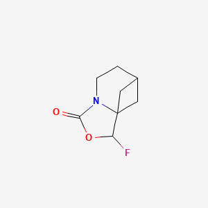 2-Fluoro-3-oxa-5-azatricyclo[6.1.1.0,1,5]decan-4-one