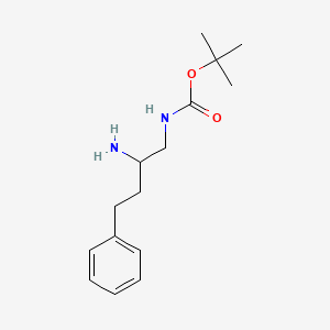 molecular formula C15H24N2O2 B13590347 (2-Amino-4-phenyl-butyl)-carbamic acid tert-butyl ester 