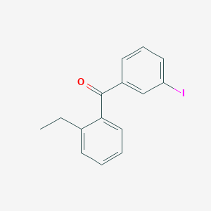 molecular formula C15H13IO B1359035 2-Ethyl-3'-iodobenzophenone CAS No. 951884-88-1