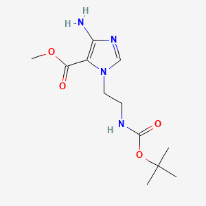 methyl 4-amino-1-(2-{[(tert-butoxy)carbonyl]amino}ethyl)-1H-imidazole-5-carboxylate