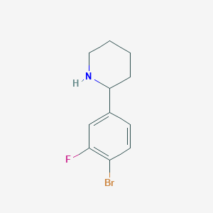 2-(4-Bromo-3-fluorophenyl)piperidine