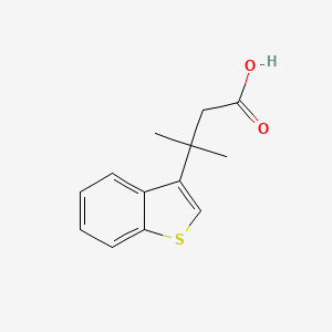 3-(Benzo[b]thiophen-3-yl)-3-methylbutanoic acid