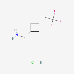 1-[3-(2,2,2-trifluoroethyl)cyclobutyl]methanaminehydrochloride,Mixtureofdiastereomers