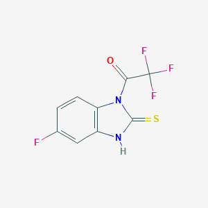 B135904 1-Trifluoroacetyl-5-fluorobenzimidazolin-2-thione CAS No. 128691-98-5