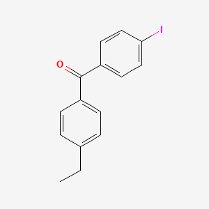 molecular formula C15H13IO B1359040 4-Ethyl-4'-iodobenzophenone CAS No. 951885-15-7