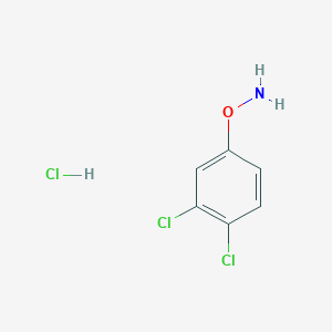 molecular formula C6H6Cl3NO B1359041 O-(3,4-Dichlorophenyl)hydroxylamine hydrochloride 