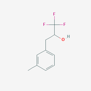 molecular formula C10H11F3O B13590414 1,1,1-Trifluoro-3-(m-tolyl)propan-2-ol 