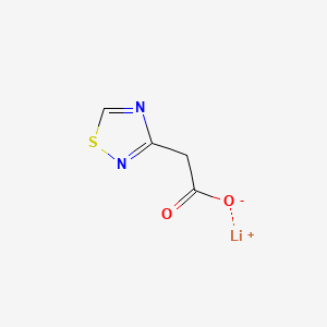 molecular formula C4H3LiN2O2S B13590442 Lithium(1+)2-(1,2,4-thiadiazol-3-yl)acetate CAS No. 2792185-66-9