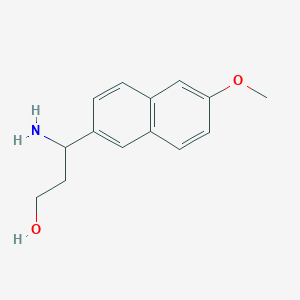 3-Amino-3-(6-methoxynaphthalen-2-yl)propan-1-ol