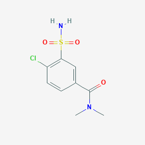 molecular formula C9H11ClN2O3S B1359049 4-chloro-N,N-dimethyl-3-sulfamoylbenzamide 