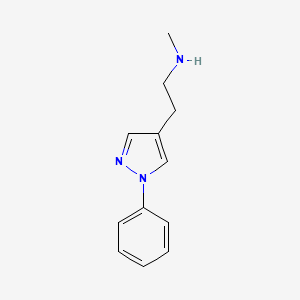 n-Methyl-2-(1-phenyl-1h-pyrazol-4-yl)ethan-1-amine