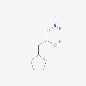 molecular formula C9H19NO B13590512 1-Cyclopentyl-3-(methylamino)propan-2-ol 