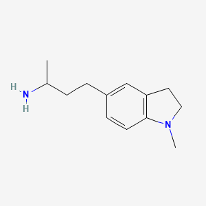 molecular formula C13H20N2 B13590521 4-(1-Methylindolin-5-yl)butan-2-amine 