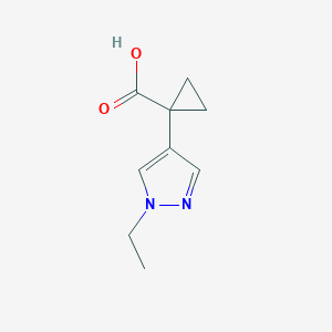 1-(1-ethyl-1H-pyrazol-4-yl)cyclopropane-1-carboxylic acid