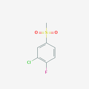 molecular formula C7H6ClFO2S B1359058 2-氯-1-氟-4-甲磺酰基苯 CAS No. 847148-17-8