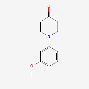 molecular formula C12H15NO2 B1359061 1-(3-Methoxyphenyl)piperidin-4-one CAS No. 158553-32-3
