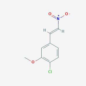 molecular formula C9H8ClNO3 B13590630 1-chloro-2-methoxy-4-[(E)-2-nitroethenyl]benzene 