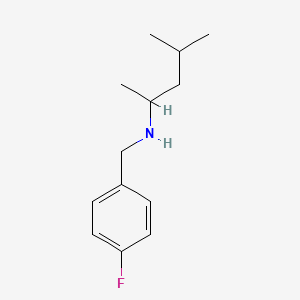 molecular formula C13H20FN B1359065 [(4-Fluorophenyl)methyl](4-methylpentan-2-yl)amine 