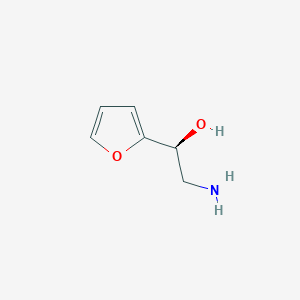 molecular formula C6H9NO2 B13590660 (1s)-2-Amino-1-(furan-2-yl)ethan-1-ol 