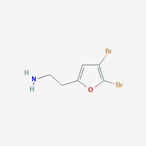 2-(4,5-Dibromofuran-2-yl)ethan-1-amine