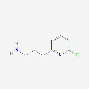 molecular formula C8H11ClN2 B13590670 3-(6-Chloropyridin-2-YL)propan-1-amine 