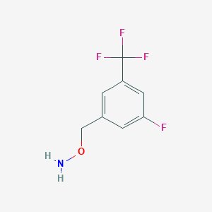 o-{[3-Fluoro-5-(trifluoromethyl)phenyl]methyl}hydroxylamine