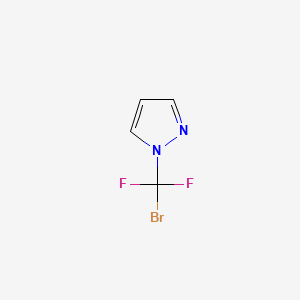 molecular formula C4H3BrF2N2 B13590683 1-(bromodifluoromethyl)-1H-pyrazole 