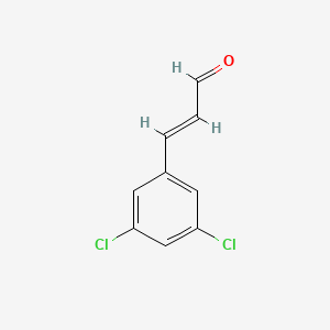 molecular formula C9H6Cl2O B13590689 3-(3,5-Dichlorophenyl)acrylaldehyde 