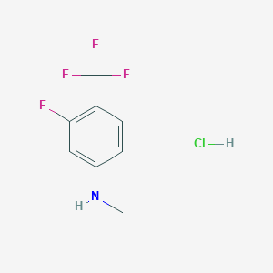 3-fluoro-N-methyl-4-(trifluoromethyl)anilinehydrochloride