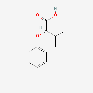 molecular formula C12H16O3 B1359070 2-(对甲苯氧基)-3-甲基丁酸 CAS No. 63403-07-6