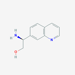 (S)-2-Amino-2-(quinolin-7-yl)ethan-1-ol