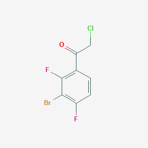 1-(3-Bromo-2,4-difluorophenyl)-2-chloroethan-1-one