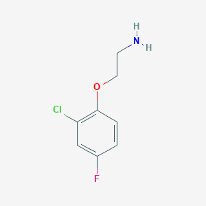 molecular formula C8H9ClFNO B13590738 2-(2-Chloro-4-fluorophenoxy)ethanamine 