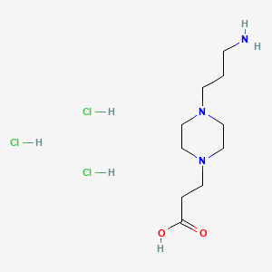 3-[4-(3-Aminopropyl)piperazin-1-yl]propanoicacidtrihydrochloride