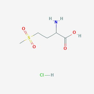 molecular formula C5H12ClNO4S B13590746 2-Amino-4-methanesulfonylbutanoicacidhydrochloride 