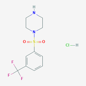 1-[3-(Trifluoromethyl)benzenesulfonyl]piperazinehydrochloride