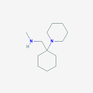 molecular formula C13H26N2 B1359077 N-Methyl-1-(1-(piperidin-1-yl)cyclohexyl)methanamine CAS No. 41805-50-9