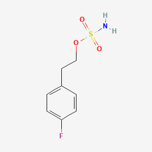 molecular formula C8H10FNO3S B13590778 Sulfamic acid, 2-(4-fluorophenyl)ethyl ester CAS No. 497964-19-9